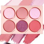 Matte Face Blush Palette with Brush-6 Colors Pink Purple Silky Mineral Blendable Blusher Contour Powder for Cheeks,Longlasting Facial Beauty Cosmetic,Women's Day Makeup Gift for Women Girl-Set 01