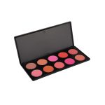 10 Color Blush Color Palette - Pink Blush, Neutral Colors, Cheeks Blush - Gluten Free and Vegan for Sensitive Skin