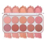 10 Color Blush Palette: Lightweight Face Powder Blush - Smooth Long-lasting Makeup Powder For Cheeks - Buildable Color Women Makeup Blush Powder